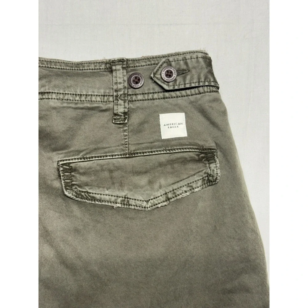 American Eagle Flex Cargo Pants Mens 28x32 Olive Green Straight Leg